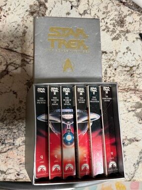 Star Trek Screen Voyages Box Set 6 VHS Tapes Paramount 1991